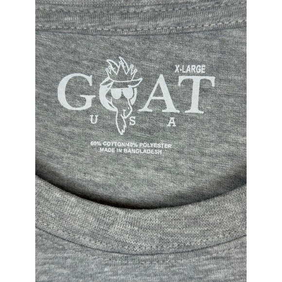 GOAT USA Baseball Gray T-Shirt & Navy Blue Bucket Hat, Size XL - Picture 10 of 13